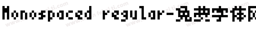 Monospaced regular字体转换